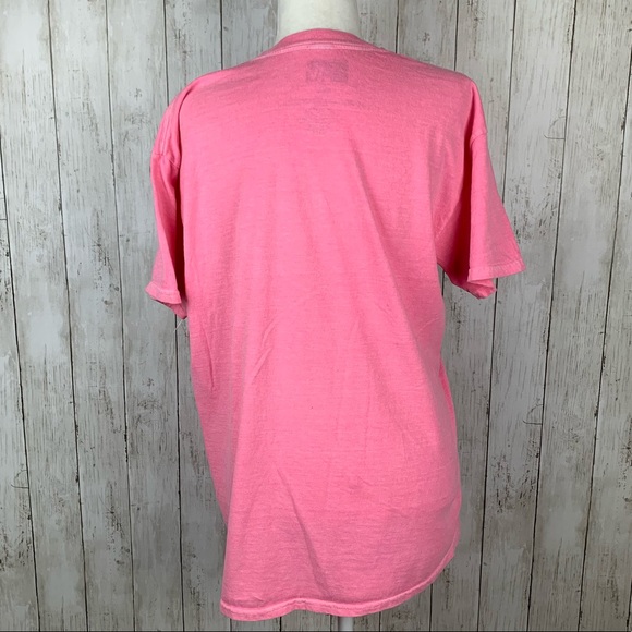 🔥MTV🔥Music Television Retro Vintage Wash Logo 80’s Tee Pink NWT - Picture 3 of 3